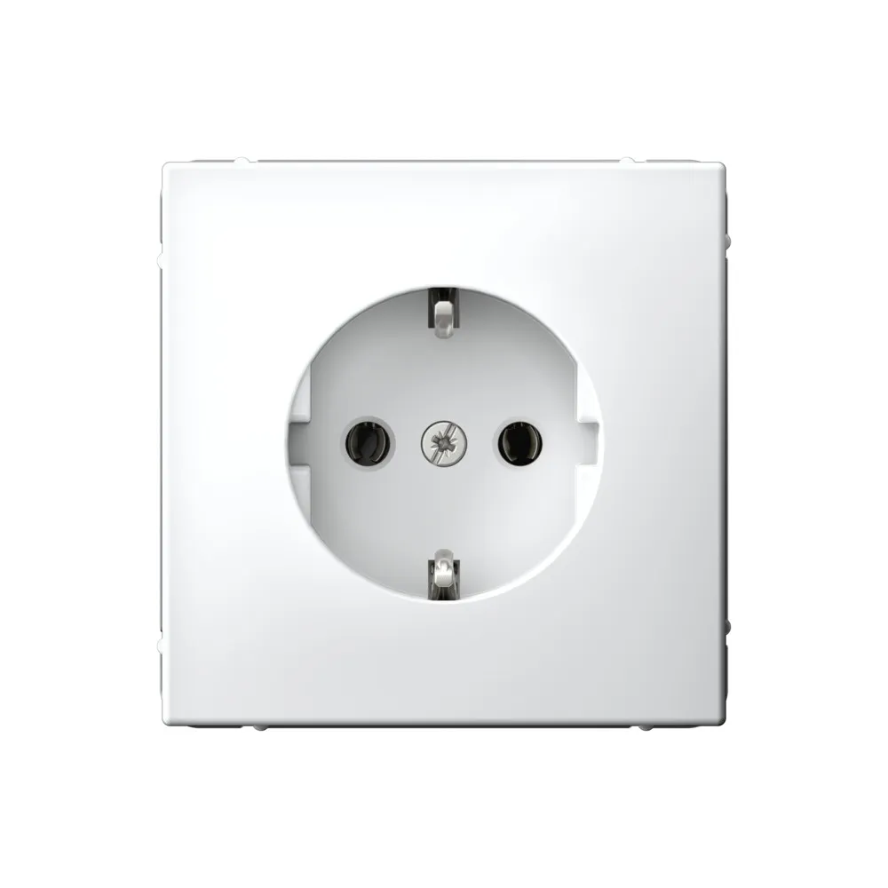 Розетка с заземлением марки «Systeme Electric». Серия «Art Gallery». Цвет: Лотос