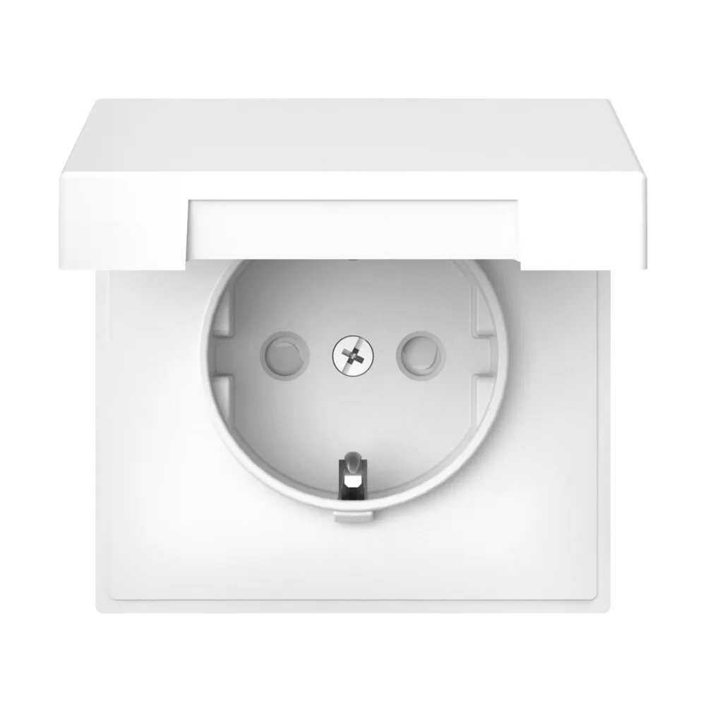 Розетка с крышкой марки «Systeme Electric». Серия «Art Gallery». Цвет: Лотос