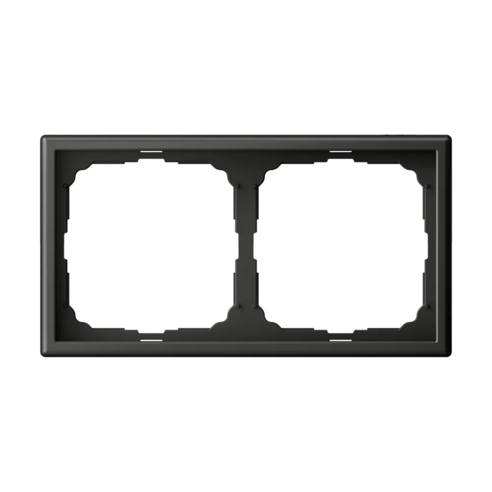 Рамка 2-местная марки «Systeme Electric». Серия «Art Gallery». Цвет: Базальт