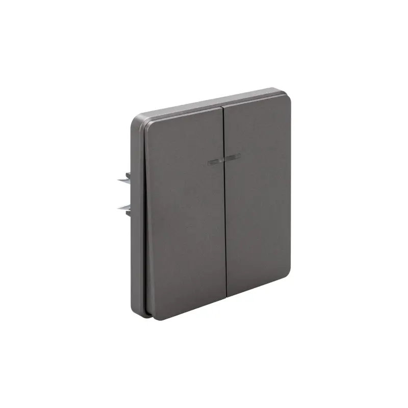 Выключатель 2-клавишный с подсветкой