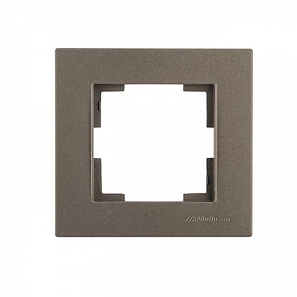 Рамка 1-местная марки «Mutlusan». Серия «Rita». Цвет: Дымчатый