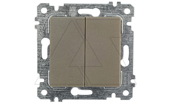 Выключатель 2-клавишный