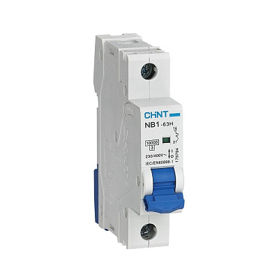 Автоматический выключатель NB1-63H 1P 10A 10кА х-ка C 