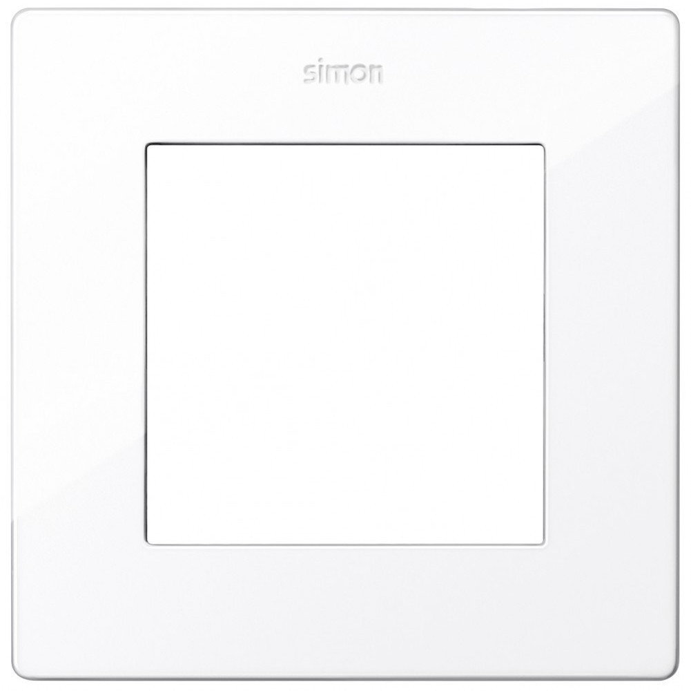 Рамка 1-местная марки «Simon». Серия «24». Цвет: Белый