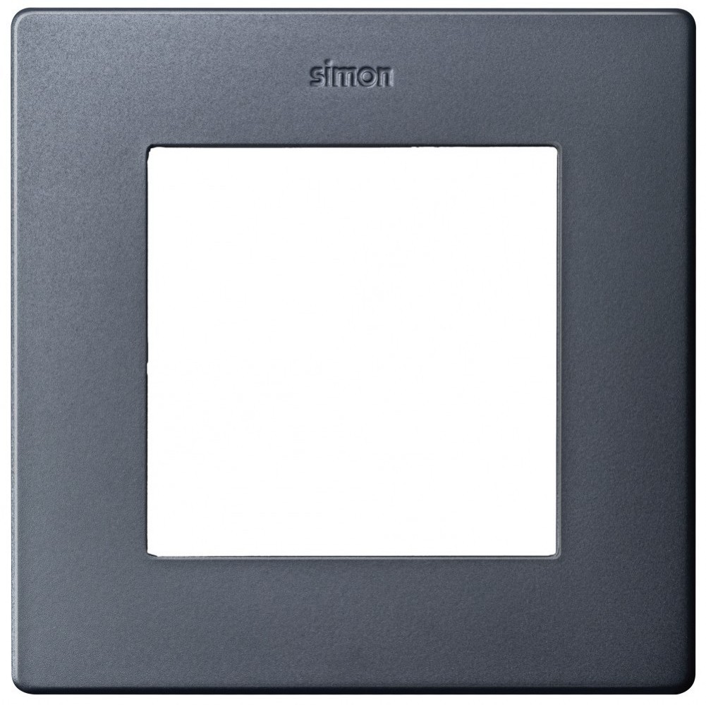 Рамка 1-местная марки «Simon». Серия «24». Цвет: Графит