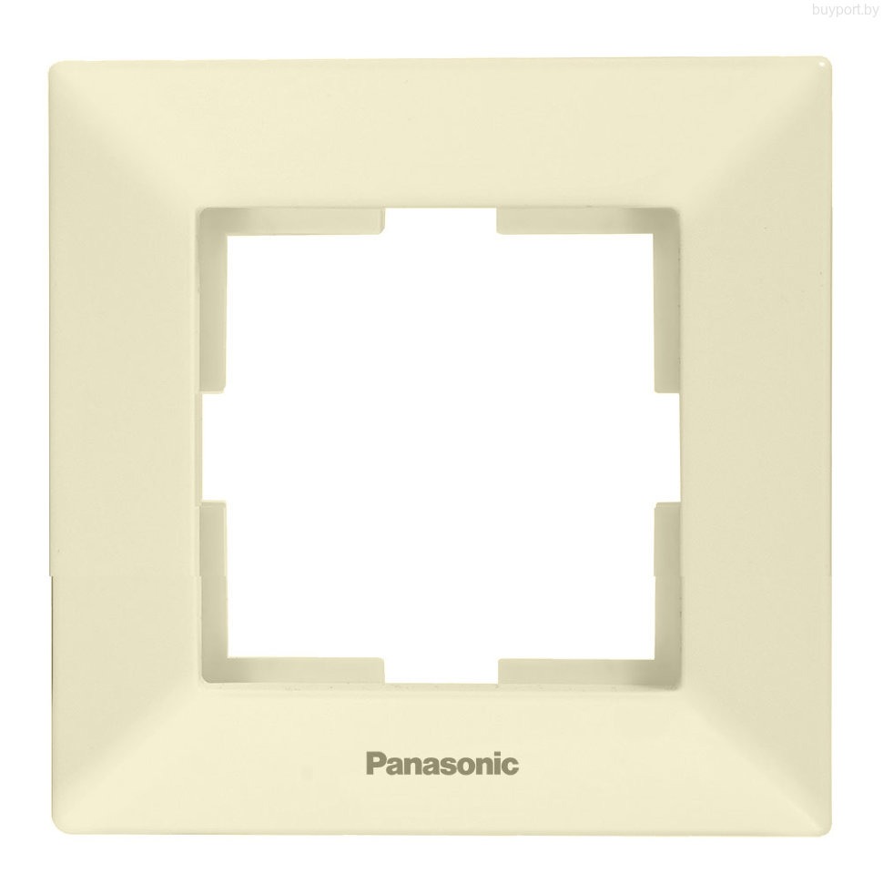Рамка 1-местная марки «Panasonic». Серия «Arkedia». Цвет: Кремовый