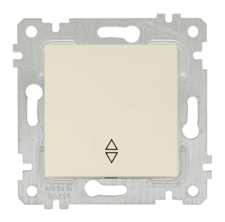 Выключатель 1-клавишный проходной (винтовой зажим)