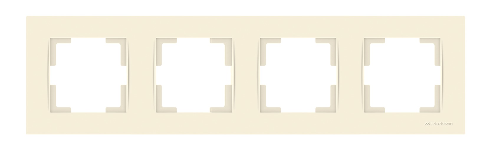 Рамка 4-местная горизонтальная